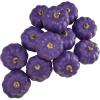 Winlyn 12 Pcs Small Artificial Pink Faux Pumpkins Decorative Foam Pumpkins for Fall Wedding Halloween Thanksgiving Baby Shower Table Centerpiece Farmhouse Mantel Decor(Purple)