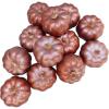 Winlyn 12 Pcs Small Artificial Pink Faux Pumpkins Decorative Foam Pumpkins for Fall Wedding Halloween Thanksgiving Baby Shower Table Centerpiece Farmhouse Mantel Decor(Rose Gold)