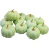 Winlyn 12 Pcs Small Artificial Pink Faux Pumpkins Decorative Foam Pumpkins for Fall Wedding Halloween Thanksgiving Baby Shower Table Centerpiece Farmhouse Mantel Decor(Light Green)