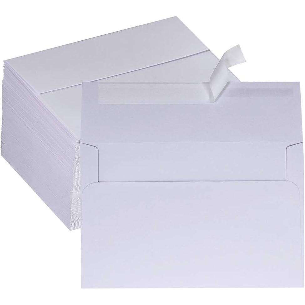 image150 Pack Bulk A9 Invitation Envelopes in White Peel ampamp Press Self Seal 5 34 x 8 34 Envelopes 95lbs Paper Stock for Wedding Holiday Baby Shower Invitations Announcements Mailing Greeting Cards