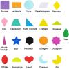 1035 Pcs 15 Colors 3 Sizes 22 Shape Bulk Foam Stickers Self-Adhesive Foam Geometry Shapes Stickers Assortment Craft Supplies for Kids Classroom Art Crafts Projects Collages Mosaics Math Activities
