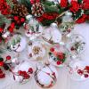 10-Pack 3.14″ Clear Plastic Fillable Shatterproof Christmas Tree Ball Ornaments for Holiday Decor