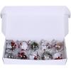 10-Pack 3.14″ Clear Plastic Fillable Shatterproof Christmas Tree Ball Ornaments for Holiday Decor