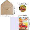 120 Sets Bulk Thanksgiving Cards with Envelopes Stickers Assortment 6 Designs Watercolor Vintage Truck Pumpkins Greeting Cards Blank Holiday Harvest Cards Give Thanks Cards 4×6 for Fall Autumn Party