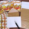 120 Sets Bulk Thanksgiving Cards with Envelopes Stickers Assortment 6 Designs Watercolor Vintage Truck Pumpkins Greeting Cards Blank Holiday Harvest Cards Give Thanks Cards 4×6 for Fall Autumn Party