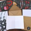 120 Sets Valentine’s Day Cards with Envelopes Stickers Assortment Bulk 6 Designs of Blank Vintage Heart Bear Rose Chalkboard Valentines Cards Greeting Cards 4 x 6 for Her Him Valentine’s Day