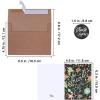 150 Sets Bulk Blank Thank You Cards with Envelopes Stickers Assortment 6 Design of Floral Watercolor Calligraphy Thank You Greeting Cards Note Cards for Wedding Bridal Baby Shower Thanksgiving Party