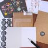 150 Sets Bulk Blank Thank You Cards with Envelopes Stickers Assortment 6 Design of Floral Watercolor Calligraphy Thank You Greeting Cards Note Cards for Wedding Bridal Baby Shower Thanksgiving Party