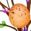 2 Pack Artificial Easter Spray with Pastel Easter Eggs and Berries Decorative Spring Floral Stems Speckled Easter Picks Branches for Easter Floral Arrangement Centerpiece Wreath Decoration 16″ Tall