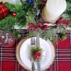 2 Pcs Artificial Snowy Cedar and Berry Candle Rings Christmas Candle Holder Rings Faux Cedar Twigs Wreath Mini Window Mirror Wreaths 12.6″ Wide with Pine Cones Holly Leaves for Holiday Season Winter