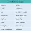 200 Pcs A6 Invitation Envelopes in Brown Kraft Peel & Seal Self-Seal 4 3/4 x 6 1/2 Square Flap Envelopes 100lb.for Wedding Shower Graduation Invitation Announcement Mailing 4 x 6 Photo Greeting Card(Brown Kraft)