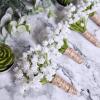 4 Pack Baby’s Breath Artificial Forks,Total of 1764 White Blooms Babys Breath Bulk Flower Bush Gypsophila Artificial in White -13.8″ Tall for Wedding Wreath Boutonniere Flower Crown