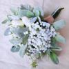4 Pack Baby’s Breath Artificial Forks,Total of 1764 White Blooms Babys Breath Bulk Flower Bush Gypsophila Artificial in White -13.8″ Tall for Wedding Wreath Boutonniere Flower Crown