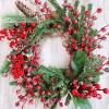 4 Pack ICY Red Berry Picks Artificial Christmas Berry Spray Iced Berry Stems Red Berry Twig Branches for Christmas Holiday Winter Floral Arrangement Centerpiece Seasonal Decoration 18.8″ Tall