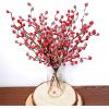 4 Pack ICY Red Berry Picks Artificial Christmas Berry Spray Iced Berry Stems Red Berry Twig Branches for Christmas Holiday Winter Floral Arrangement Centerpiece Seasonal Decoration 18.8″ Tall