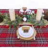 4 pcs Artificial Frosted Cedar and Pine Cone Candle Rings Christmas Candle Holder Rings Faux Cedar Twigs Wreath Mini Window Wreaths 11.8″ Wide for Christmas Holiday Winter Season Decoration
