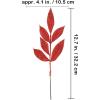 40 Pieces Gold Glittered Artificial Leaf Spray Picks 12″ Tall for Christmas Winter Wedding Wreath Tree Swag Floral Arrangment Vase Bouquets Table Centerpieces Decoration(Red)