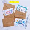 500 Pcs White A7 Invitation Envelopes 5 1/4 x 7 1/4 Square Flap Envelopes Self Seal 95lb for Wedding Shower Birthday Bussiness Graduation Mailing Invitation Announcement 5 x 7 Greeting Cards Photos(A2 Brown Kraft)