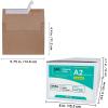 500 Pcs White A7 Invitation Envelopes 5 1/4 x 7 1/4 Square Flap Envelopes Self Seal 95lb for Wedding Shower Birthday Bussiness Graduation Mailing Invitation Announcement 5 x 7 Greeting Cards Photos(A2 Brown Kraft)