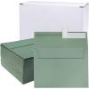 500 Pcs White A7 Invitation Envelopes 5 1/4 x 7 1/4 Square Flap Envelopes Self Seal 95lb for Wedding Shower Birthday Bussiness Graduation Mailing Invitation Announcement 5 x 7 Greeting Cards Photos(A7 100 pcs Sage Green)