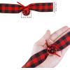 6 Yards Rustic Christmas White Sleigh Bell Garland Primitive Metal White Jingle Bells and Gingham Ribbon Hanging Garland for Vintage Farmhouse Christmas Tree Banister Mantel Winter Holiday Decoration(Red)