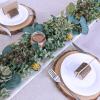 8.3′ Long Faux Eucalyptus Greenery Garland – Silver Dollar Eucalyptus for Wedding Arch, Swag, Backdrop, Doorways, Mantel, Table Runner – Indoor/Outdoor