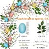 BESTTOYHOME 6′ Long Artificial Easter Egg and Mixed Berry Garland Hanging Rustic Spring Garland Pastel Easter Garland Vine String for Easter Springtime Seasonal Decoration Wreath Making