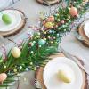 BESTTOYHOME 6′ Long Artificial Easter Egg and Mixed Berry Garland Hanging Rustic Spring Garland Pastel Easter Garland Vine String for Easter Springtime Seasonal Decoration Wreath Making