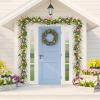 BESTTOYHOME 6′ Long Artificial Easter Egg and Mixed Berry Garland Hanging Rustic Spring Garland Pastel Easter Garland Vine String for Easter Springtime Seasonal Decoration Wreath Making