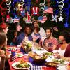 Bulk Patriotic Party Decoration Assortment Red White Blue Crepe Paper Streamers Hanging Swirls Foil Steamers with Assorted American Flag Star Cutouts for 4th of July Independence Day Memorial Day