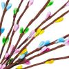 Pack of 5 Artificial Pastel Pip Berry Sprays Springtime Pip Berry Picks Stems 12.2″ x 8.7″ (LXW) for Easter Crafts Floral Arrangement Wreath Making