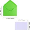 Supla 140 Sets Colorful Mini Envelopes with White Blank Business Cards Note Cards 14 Colors Small Gift Card Tiny Envelopes Pocket Envelopes Bulk 4.5″ x 3″ Love Notes(4.5 x 3 inches)