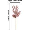 Winlyn 12 Pcs Christmas Artificial Pine Branches White Glittered Pine Needles with Pinecone and Berries Christmas Floral Picks 14.2″ for White Christmas Tree Wreath Swag Holiday Winter Wedding Bouquet(Rose Gold)