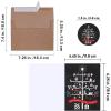 Winlyn 120 Sets Christmas Cards Holiday Cards with Envelopes Stickers Assortment Bulk 6 Designs of Chalkboard Merry Christmas Cards Vintage Blank Holiday Greeting Cards for Xmas Season Festival