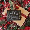 Winlyn 120 Sets Christmas Cards Holiday Cards with Envelopes Stickers Assortment Bulk 6 Designs of Chalkboard Merry Christmas Cards Vintage Blank Holiday Greeting Cards for Xmas Season Festival