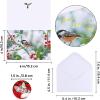 Winlyn 120 Sets Christmas Cards Holiday Cards with Envelopes Stickers Assortment Bulk 6 Designs of Gold Foil Merry Christmas Cards Blank Winter Snowmen Holiday Greeting Cards for Xmas Season Festival