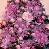 Winlyn 15 Pcs Silver Glitter Artificial Cedar Sprigs Picks Faux Cedar Branches Stems Christmas Tree Picks Sprays 15.4″ H for Silver Christmas Tree Wreath Swag Winter Wedding Bouquet Centerpiece Décor(Pink)
