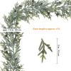 Winlyn 2 Pack Frosted Artificial Christmas Pine Garland with Pine Cones Winter Greenery Garland 6′ L for Christmas Winter Seasonal Holiday Wedding Table Runner Centerpiece Mantel Tree Decorations