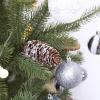 Winlyn 20 Pcs Christmas Natural Pine Cone Picks Rustic Spruce Pine Cones 5.9″ Christmas Tree Decorations Hanging Pinecones for Christmas Tree Wreath Garland Holiday Party Table Centerpiece Crafts(Snowy)