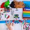 Winlyn 24 Sets Christmas Craft Kits Winter Crafts DIY Christmas Headbands Craft Kits Snowflake Christmas Tree Foam Stickers Arts and Crafts for Kids Holiday Home Classroom Art Activities Party Favors