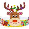 Winlyn 24 Sets Christmas Craft Kits Winter Crafts DIY Christmas Headbands Craft Kits Snowflake Christmas Tree Foam Stickers Arts and Crafts for Kids Holiday Home Classroom Art Activities Party Favors