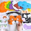 Winlyn 27 Sets Jungle Animal Masks Craft Kits Safari Animal Face Masks DIY Foam Zoo Animal Party Mask Art Sets Animal Face Stickers for Kids Jungle Safari Birthday Classroom Activities Party Favors