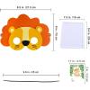 Winlyn 27 Sets Jungle Animal Masks Craft Kits Safari Animal Face Masks DIY Foam Zoo Animal Party Mask Art Sets Animal Face Stickers for Kids Jungle Safari Birthday Classroom Activities Party Favors