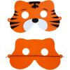 Winlyn 27 Sets Jungle Animal Masks Craft Kits Safari Animal Face Masks DIY Foam Zoo Animal Party Mask Art Sets Animal Face Stickers for Kids Jungle Safari Birthday Classroom Activities Party Favors