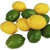 Winlyn 28 PCS Artificial Lemons and Limes, Fake Fruit Lemons Artificial Lifelike Simulation Lemon for Home House Kitchen Party Decoration