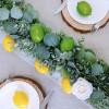 Winlyn 28 PCS Artificial Lemons and Limes, Fake Fruit Lemons Artificial Lifelike Simulation Lemon for Home House Kitchen Party Decoration
