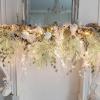 Winlyn 30 Pcs Christmas Artificial Leaf Sprays Cedar Picks Silver Glittered Christmas Tree Ornaments Winter Floral Stems for Sliver Christmas Tree Wreaths Centerpieces Holiday Wedding Decoration(Champagne)