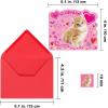 Winlyn 30 Sets Valentine’s Day Cards Pet Dog Cat Rabbit Greeting Cards Scratch & Sniff Valentine Cards with Envelopes Stickers for Kids Boy Girl Brithday Party Favors School Classroom Gift Exchange
