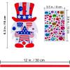 Winlyn 36 Sets Gnome Patriotic Decorations DIY Patriotic Craft Kits Red White Blue Gnome with USA Flag Patriotic Star Pinwheel Stickers for Kids 4th of July Party Favors Rewards Classroom Activity