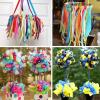 Winlyn 48 Rolls 48 Colors Solid Grosgrain Ribbons Rolls Fabric Ribbons Multicolor Ribbons Decorative Ribbons